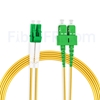 Image de 15m LC APC vers SC APC Duplex 3,0mm PVC (OFNR) 9/125 Jarretière Optique Monomode