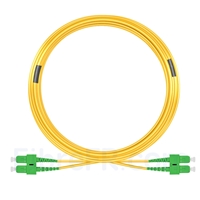 20m SC APC vers SC APC Duplex 3,0mm PVC (OFNR) 9/125 Jarretière Optique Monomode