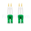 Image de 15m LC APC vers LC APC Duplex 3,0mm PVC (OFNR) 9/125 Jarretière Optique Monomode