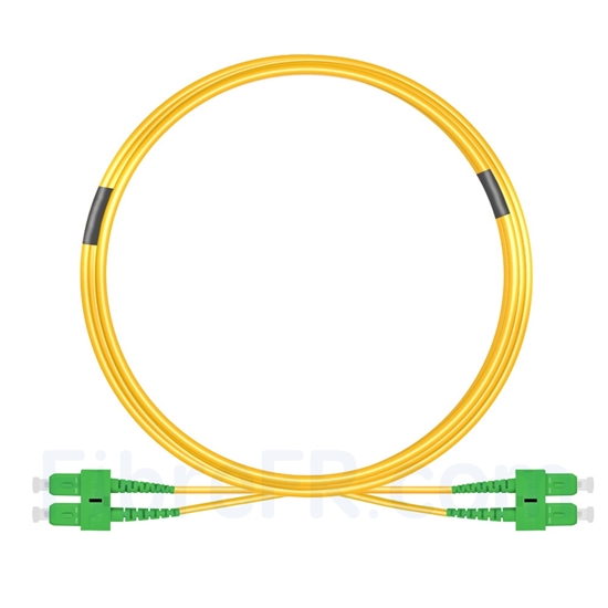 Image de 7m SC APC vers SC APC Duplex 3,0mm PVC (OFNR) 9/125 Jarretière Optique Monomode
