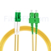 Image de 30m LC APC vers SC APC Duplex 3,0mm PVC (OFNR) 9/125 Jarretière Optique Monomode