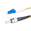 Image de 20m LC UPC vers ST UPC Simplex 2,0mm PVC (OFNR) OS2 Jarretière Optique Monomode