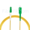 Image de 10m LC APC vers SC APC Simplex 2,0mm PVC (OFNR) OS2 Jarretière Optique Monomode
