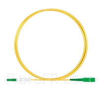 Image de 1m LC APC vers SC APC Simplex 2,0mm PVC (OFNR) OS2 Jarretière Optique Monomode