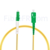 Image de 2m LC APC vers SC APC Simplex 2,0mm PVC (OFNR) OS2 Jarretière Optique Monomode