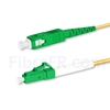 Image de 2m LC APC vers SC APC Simplex 2,0mm PVC (OFNR) OS2 Jarretière Optique Monomode