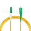 Image de 15m LC APC vers SC APC Simplex 2,0mm PVC (OFNR) OS2 Jarretière Optique Monomode