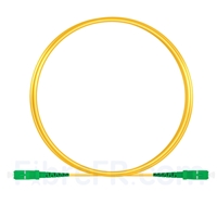 2m SC APC vers SC APC Simplex 2,0mm PVC (OFNR) OS2 Jarretière Optique Monomode