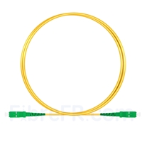 Image de 1m SC APC vers SC APC Simplex 2,0mm PVC (OFNR) OS2 Jarretière Optique Monomode