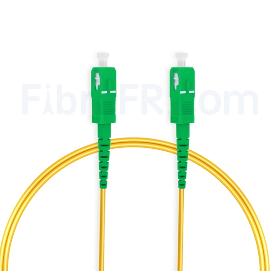 Image de 3m SC APC vers SC APC Simplex 2,0mm PVC (OFNR) OS2 Jarretière Optique Monomode