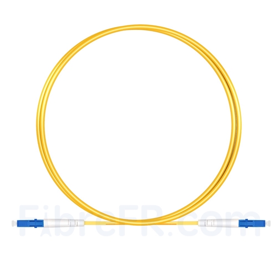 Image de 1m LC UPC vers LC UPC Simplex OS2 LSZH 2,0mm Jarretière Optique Monomode