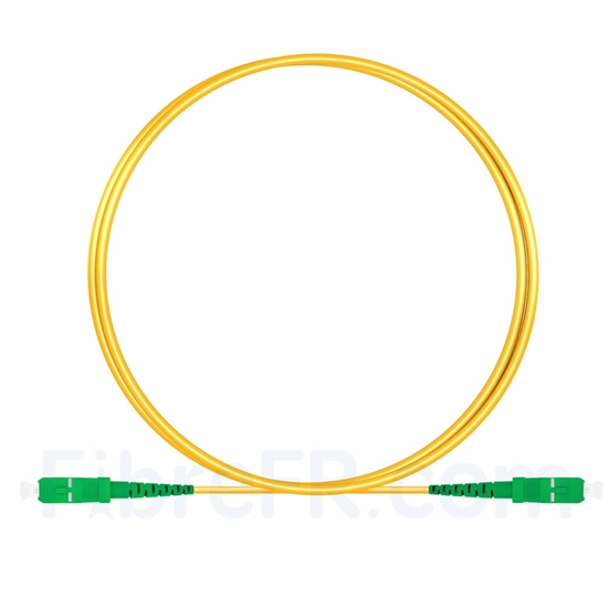Image de 1m SC APC vers SC APC Simplex 2,0mm LSZH OS2 Jarretière Optique Monomode