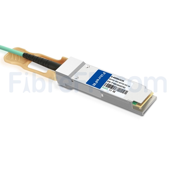 Image de 3m Arista Networks AOC-Q-4S-100G-3M Compatible Câble Optique Actif Breakout QSFP28 100G vers 4 x SFP28