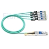 Image de 10m Arista Networks AOC-Q-4S-100G-10M Compatible Câble Optique Actif Breakout QSFP28 100G vers 4 x SFP28