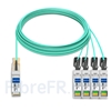 Image de 30m Arista Networks AOC-Q-4S-100G-30M Compatible Câble Optique Actif Breakout QSFP28 100G vers 4 x SFP28