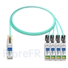 Image de 3m Extreme Networks Compatible Câble Optique Actif Breakout QSFP28 100G vers 4 x SFP28
