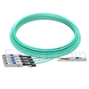 Image de 25m Extreme Networks Compatible Câble Optique Actif Breakout QSFP28 100G vers 4 x SFP28