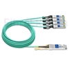 Image de 50m Extreme Networks Compatible Câble Optique Actif Breakout QSFP28 100G vers 4 x SFP28
