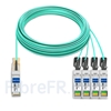 Image de 50m Extreme Networks Compatible Câble Optique Actif Breakout QSFP28 100G vers 4 x SFP28