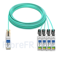 Image de 50m Générique Compatible Câble Optique Actif Breakout QSFP28 100G vers 4 x SFP28