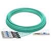 Image de 50m Juniper Networks JNP-100G-4X25G-50M Compatible Câble Optique Actif Breakout QSFP28 100G vers 4 x SFP28