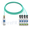 Image de 20m Avago AFBR-7IER20Z Compatible Câble Optique Actif Breakout QSFP+ 40G vers 4 x SFP+