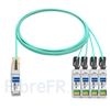 Image de 7m Cisco QSFP-4X10G-AOC7M Compatible Câble Optique Actif Breakout QSFP+ 40G vers 4 x SFP+