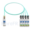 Image de 1m Dell CBL-QSFP-4X10G-AOC1M Compatible Câble Optique Actif Breakout QSFP+ 40G vers 4 x SFP+