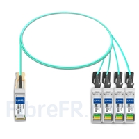 1m Dell CBL-QSFP-4X10G-AOC1M Compatible Câble Optique Actif Breakout QSFP+ 40G vers 4 x SFP+