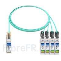 3m Dell CBL-QSFP-4X10G-AOC3M Compatible Câble Optique Actif Breakout QSFP+ 40G vers 4 x SFP+