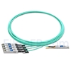 Image de 7m Dell CBL-QSFP-4X10G-AOC7M Compatible Câble Optique Actif Breakout QSFP+ 40G vers 4 x SFP+