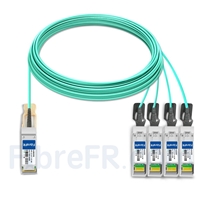 30m Dell CBL-QSFP-4X10G-AOC30M Compatible Câble Optique Actif Breakout QSFP+ 40G vers 4 x SFP+