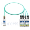 Image de 2m Extreme Networks 10GB-4-F02-QSFP Compatible Câble Optique Actif Breakout QSFP+ 40G vers 4 x SFP+