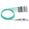 Image de 25m Extreme Networks 10GB-4-F25-QSFP Compatible Câble Optique Actif Breakout QSFP+ 40G vers 4 x SFP+