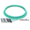 Image de 25m Extreme Networks 10GB-4-F25-QSFP Compatible Câble Optique Actif Breakout QSFP+ 40G vers 4 x SFP+