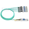Image de 15m Juniper Networks JNP-QSFP-AOCBO-15M Compatible Câble Optique Actif Breakout QSFP+ 40G vers 4 x SFP+