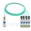 Image de 15m Juniper Networks JNP-QSFP-AOCBO-15M Compatible Câble Optique Actif Breakout QSFP+ 40G vers 4 x SFP+