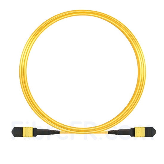 Image de 10m Senko MPO Femelle 12 Fibres OS2 9/125 Câble Trunk Monomode, Type A, Élite, LSZH, Jaune