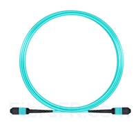 5m MPO Femelle 12 Fibres OM3 50/125 Câble Trunk Multimode, Type A, Élite, LSZH, Aqua