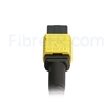 Image de 1m Senko MPO Femelle vers 4 LC UPC Duplex 8 Fibres OS2 9/125 Câble Breakout Monomode, Type B, Élite, LSZH, Jaune
