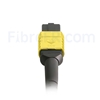 Image de 1m MPO Femelle vers 4 LC UPC Duplex 8 Fibres OS2 9/125 Câble Breakout Monomode, Type B, Élite, LSZH, Jaune