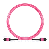 10m MTP-MTP Patch Cable Femelle 24 Fibres OM4 (OM3) 50/125 Multimode, 100GBASE-SR10 CXP/CFP/CPAK, Type A (TIA-568), Élite, Plénum (LSZH), Magenta