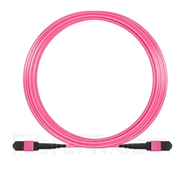 15m MTP-MTP Câble Femelle 12 Fibres OM4 (OM3) 50/125 Multimode, Type A, Élite, Plénum (LSZH), Magenta