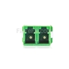 Image de Adaptateur à Fibre Optique/Manchon d'Accouplement Plastique LC/APC vers LC/APC, Type SC Monomode Duplex avec Bride