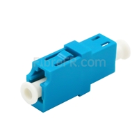 Image de Adaptateur à Fibre Optique/Manchon d'Accouplement Plastique LC/UPC vers LC/UPC 10G OM3 Simplex Multimode sans Bride, Aqua