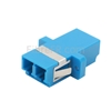 Image de Adaptateur à Fibre Optique/Manchon d'Accouplement Plastique LC/UPC vers LC/UPC, Type SC 10G Multimode OM3 Duplex avec Bride, Aqua