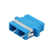 Image de Adaptateur à Fibre Optique/Manchon d'Accouplement Plastique SC/UPC vers SC/UPC Duplex Monomode avec Bride