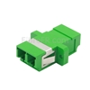 Image de Adaptateur à Fibre Optique/Manchon d'Accouplement Plastique LC/APC vers LC/APC Duplex Monomode avec Bride