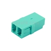 Image de Adaptateur à Fibre Optique/Manchon d'Accouplement Plastique LC/UPC vers LC/UPC, Type SC 10G Multimode OM3 Duplex avec Bride, Aqua