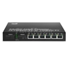 Image de 6x10/100Base-T RJ45 vers 1x100Base-X SFP Rainure SC non géré Gigabit Ethernet Media Converter, Simplex, 1310nm/1550nm, 20km
